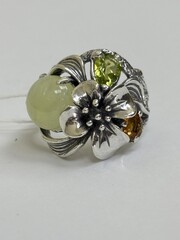 Магнолия (кольцо из серебра)