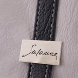 Сумка Саломея 106 мульти итальянский серо-черный