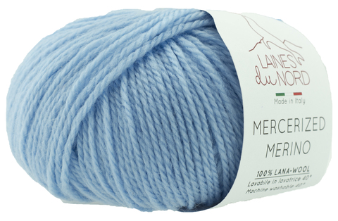 Пряжа Mercerized Merino (Мерсеризед Мерино). Голубой. Артикул: 11