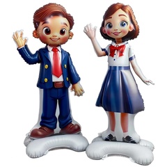 К Фигура на подставке, Школьник, Ученица, 61