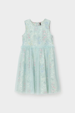 платье  для девочки  КР 5734/дымчатый нефрит,цветочный бал к547