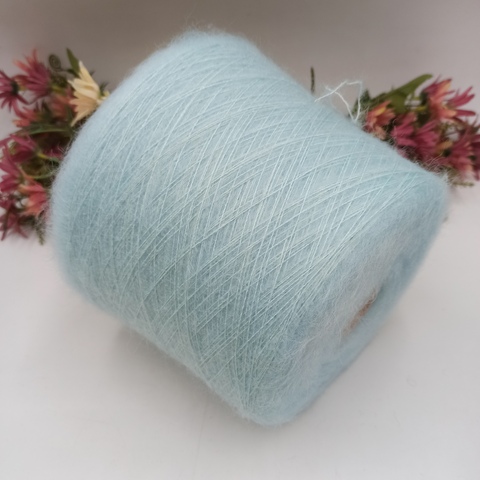 Мохер на шёлке арт Super Kid seta от Pura Lana Italia 850м/100гр 016 Голубой