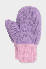 варежки  для девочки КВ 10025/ш/сиреневый,розовая сирень