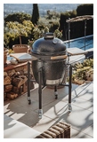 Гриль керамический Monolith Grill ONE.55 (Classic), черный на колесиках с боковыми столиками