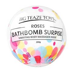 Бомбочка для ванны Bath Bomb Surprise Rose + вибропуля - 