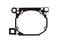 Переходные рамки Mtf Light №229 на Toyota RAV4 2010-2012 для установки модулей Hella 3R вместо штатных галогенных модулей.