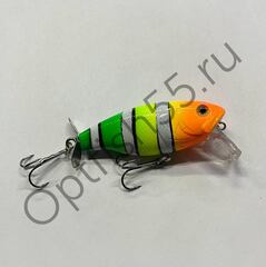 Воблер Rosy Down Fighter 76F 76мм, 12,8гр, загл. 0,5-1,5м