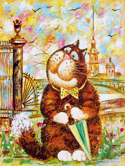 русский художник коты