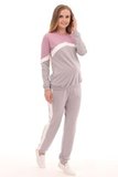 Спортивный костюм для беременных 09964 лиловый/серый