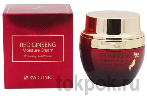 Крем для лица 3W Clinic Red Ginseng Moisture Cream, 50 мл