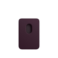 Карман-Чехол для телефона APPLE iPhone Leather Wallet with MagSafe - Dark Cherry (MM0T3ZM/A)