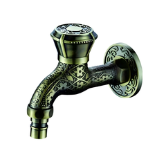 ViEiR Кран с носиком ретро (короткий) декор/бронза темная (VR324)