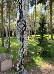 Дождевая цепь «Ковка. Корзинка и шар»