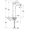 Смеситель для раковины с высоким изливом Vitra X-Line A42322EXP