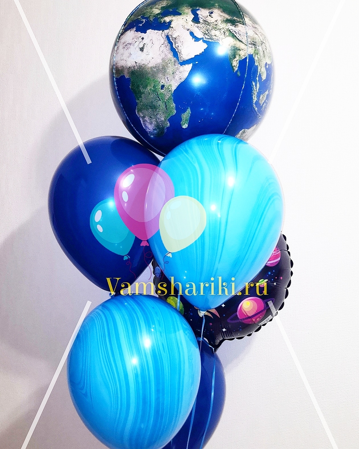 Воздушные шары в стиле космос