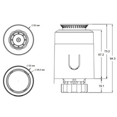 Royal Thermo набор для интеллектуального дистанционного управления радиатором (белый)