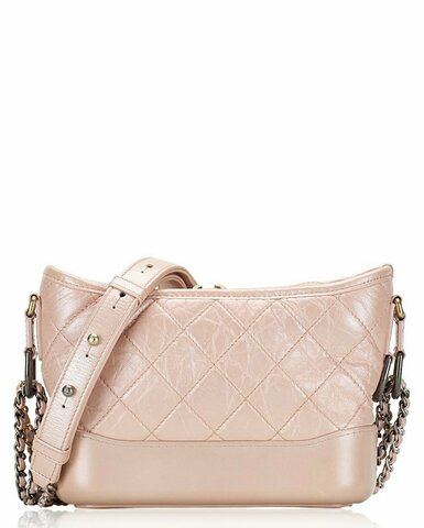 Маленькая сумка-хобо Chanel Gabrielle светло-розовый