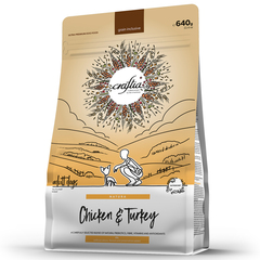 CRAFTIA NATURA Сухой корм для взрослых собак миниатюрных и мелких пород из курицы и индейки 640 г