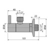 Alcaplast ARV003-ANTIC Угловой вентиль с фильтром 1/2" 1/2", бронза-antic