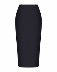 Юбка миди прямая из вискозы