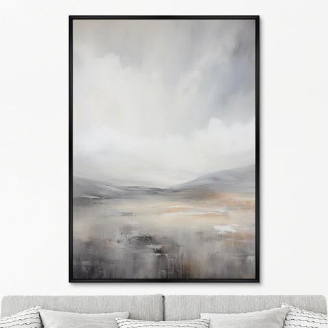 ArtNoMore - Репродукция картины на холсте Landscape Collection, Grey foothills, No 1, 2024г.