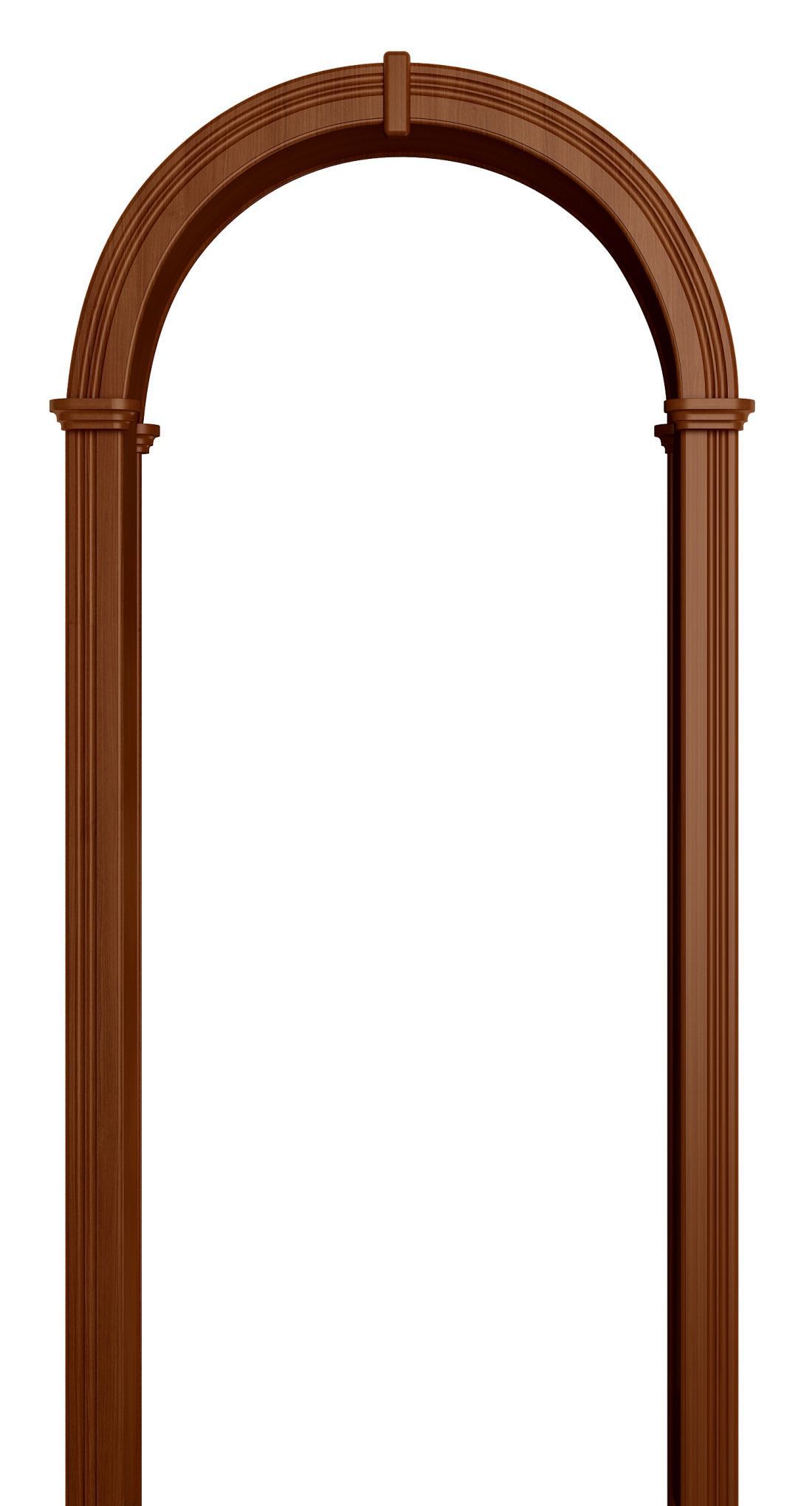 Арка межкомнатная пленка ПВХ Лесма, Валенсия, цвет итальянский орех