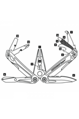 Мультитул Leatherman Wingman, 14 функций, нейлоновый чехол