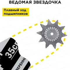 Шина пилы цепной сварная DDE 12