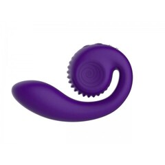 Вибратор  с двойной стимуляцией Snail Vibe Gizi, фиолетовый