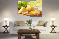 Модульная картина "Сырная нарезка"