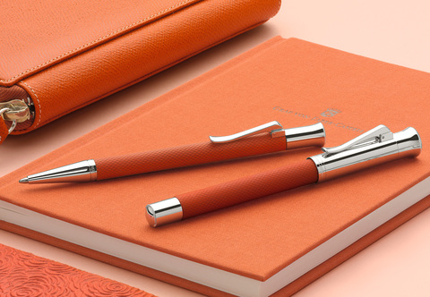 Ручка шариковая Graf von Faber-Castell Guilloche Burned Orange