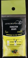 Вольфрамовые головки Anglerfish TUNGSTEN BEADS 4,6мм 0,8г цвет Rainbow (Радуга) Fluo 5шт/уп.продажа от 5 уп.