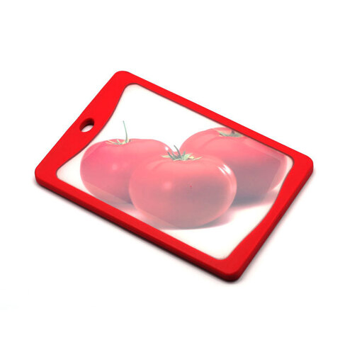 Кухонная доска 20x14см Atlantis Flutto красная fb-rt