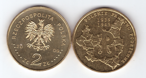 Польша 70-летие Польского подпольного государства 2009