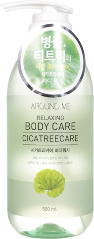 Welcos Around Me Cica Гель для душа с экстрактом центеллы Around me Cicatreecare Body Wash