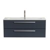 Cezares ECO-CER-N-1200-2C-SO-NCS-P ECO-CER-N База под раковину подвесная с двумя выкатными ящиками, Орех шоколад Софт, 1200x457x500, ECO-CER-N-1200-2C-SO-NCS-P