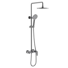 Aquatek AQ2140BGM AQ2140BGM БЕТТА душевая система (смеситель для ванны) 220мм, шлиф. черный хром фото
