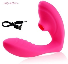 Вагинально - клиторальный G-spot стимулятор BomBomda розовый, без коробки