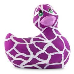 Филетово-белый вибратор-уточка I Rub My Duckie 2.0 Wild - 