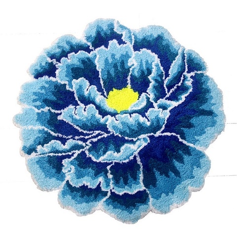 Коврик для ванной 60х60 Carnation Home Fashions Peony Flower Blue FLW60BLU