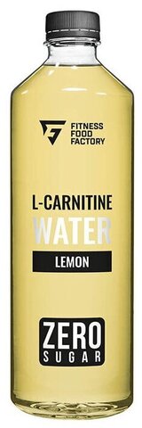 Напиток слабогазированный L-Carnitine 2000, 0,5 л, Лимон, Fitness Food Factory