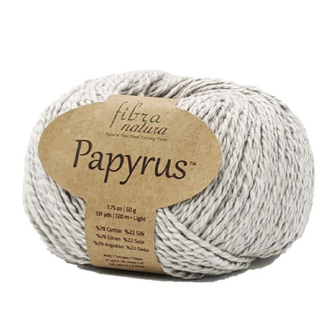 Пряжа Fibra Natura Papyrus 21 серый меланж (уп. 10 мотков)