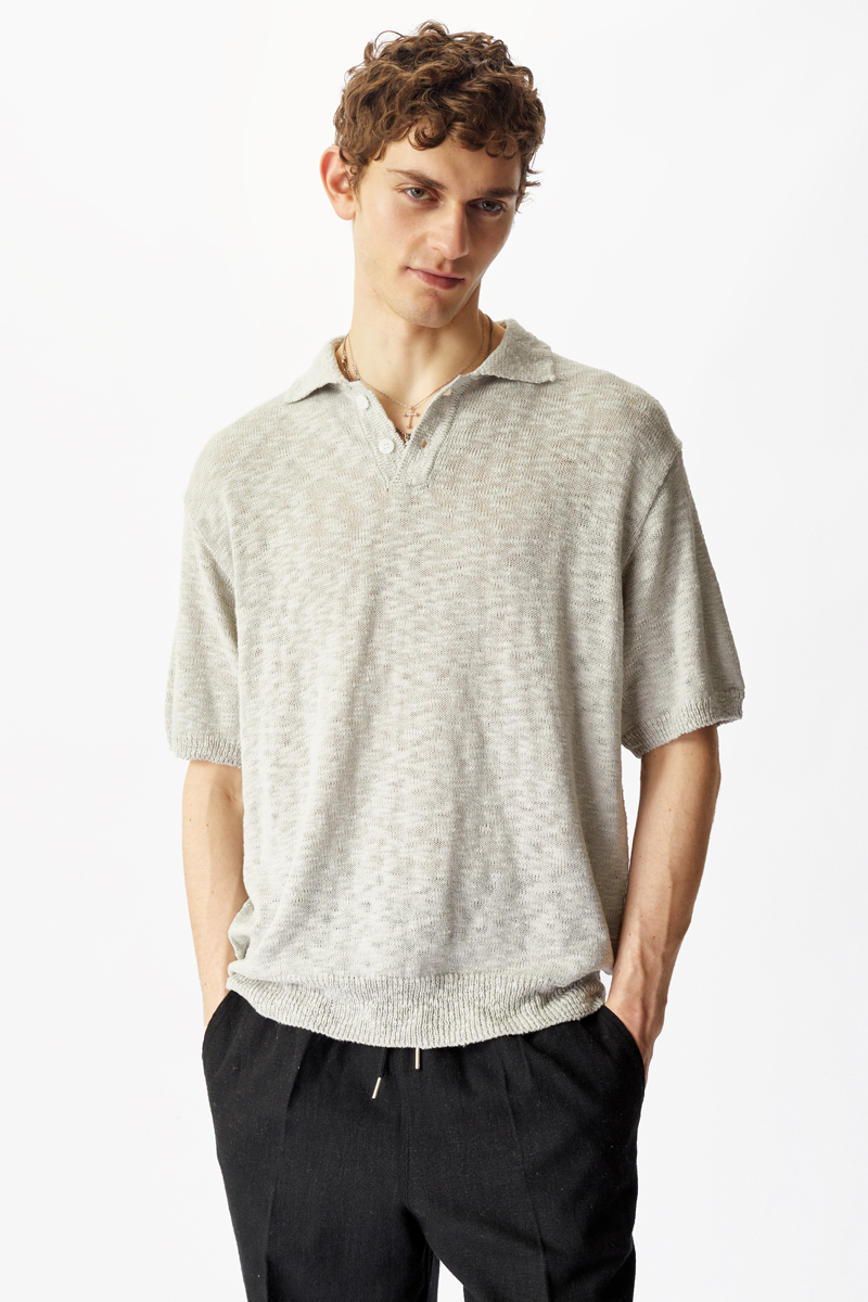 Серая футболка-поло The Puh