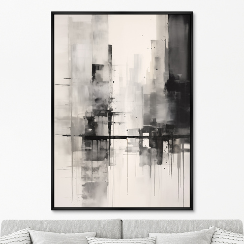 ArtNoMore - Репродукция картины на холсте Rain in the city, No 2, 2024г.
