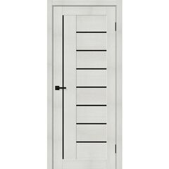 Купить Межкомнатная дверь экошпон Bravo-29.Л Bianco Melinga / Black Shine