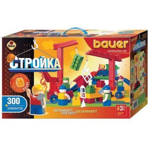 Конструктор"Bauer"серии Стройка, 300 элементов