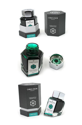 Флакон с чернилами Caran d’Ache Chromatics, 50 ml, Vibrant Green (8011.210)