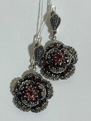 Коктейль (серьги из серебра)