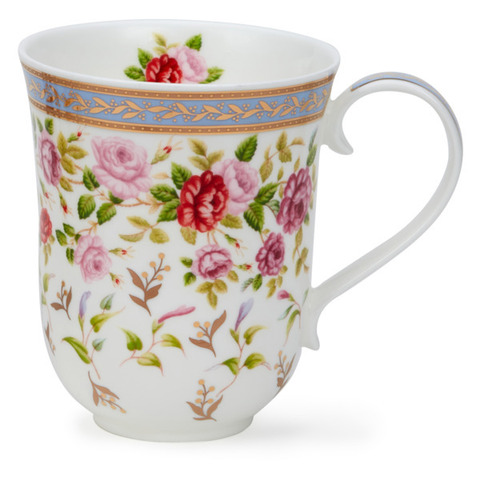 Кружка 330мл Dunoon Розы синий кант Бремор