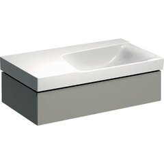 Шкафчик для раковины Geberit Xeno² с полкой, с одним выдвижным ящиком: B=88см, H=22см, T=46.2см, Серый / Матовое покрытие фото